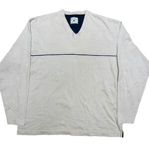 Cutter and Buck | Mens XL | Tan Long‎ Sleeve V Neck | Golf Casual Pullover Shirt